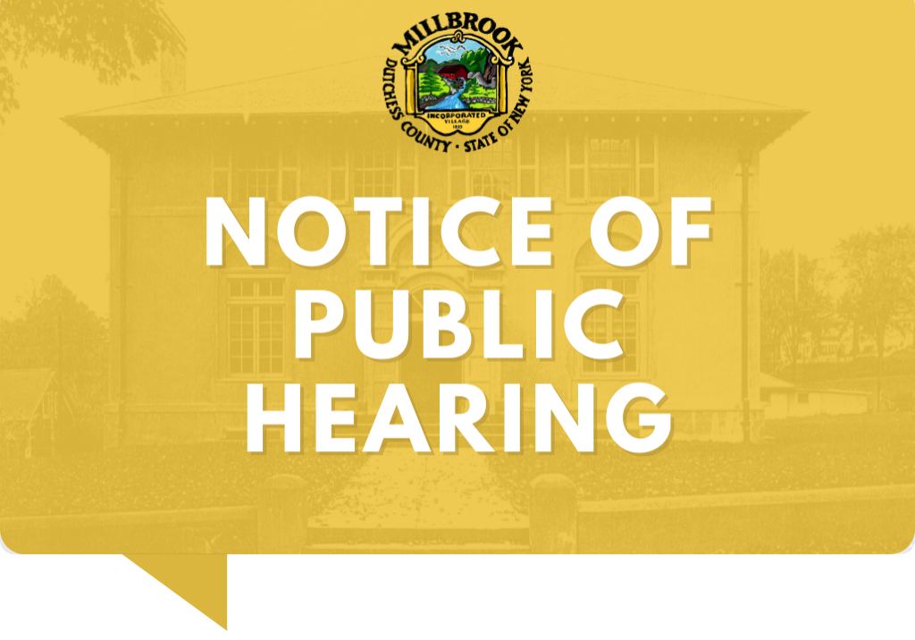 VOM NOTICE OF PUBLIC HEARING