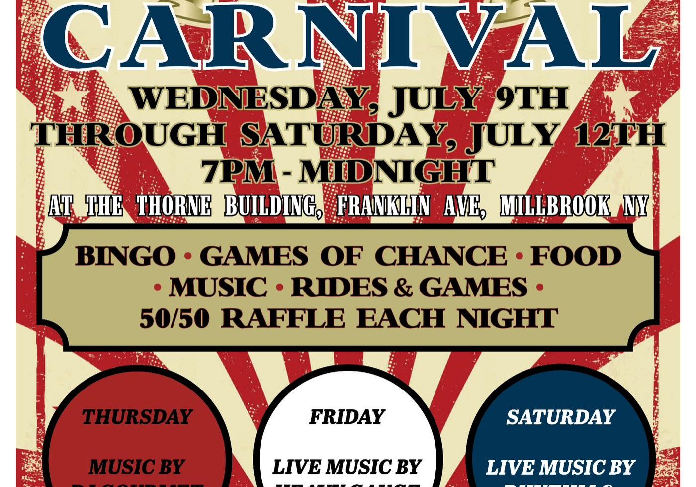 millbrook fire depat carnival 2025