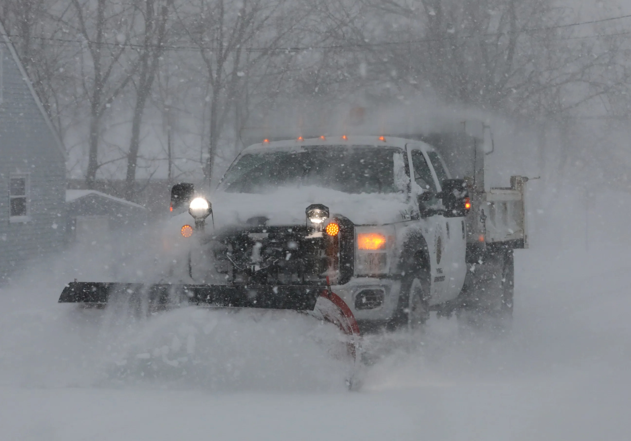 winter highway truck